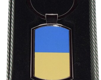 Ukrainas flagga nyckelring