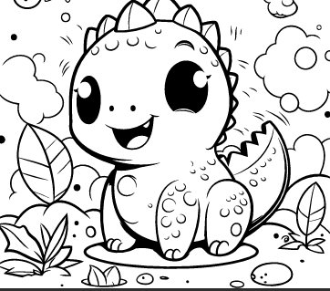 Dino Babies Coloring Book Pages--digital Downloads - Etsy