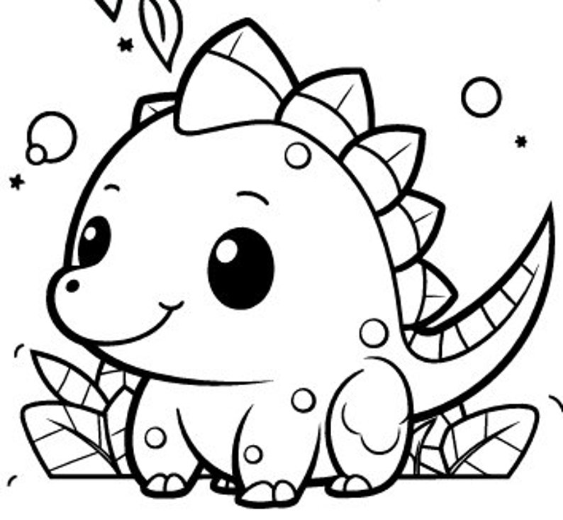 Dino Babies Coloring Book Pages--digital Downloads - Etsy