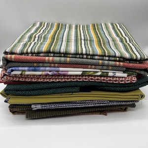 Restanten decoratiestof, bekleding/gordijnen, diverse kleuren (K)