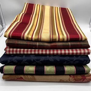 Restanten decoratiestof, bekleding/gordijnen (6-1 werfstukken) - diverse kleuren (G1)