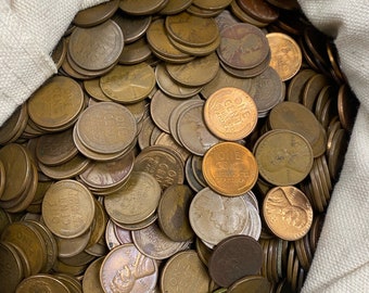 Unsorted  1909-1958 Wheat Pennies