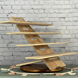 Display Shelves - Quick setup - 4 Tier 30&quot; Shelf Display - Craft Show, Market Fair, Vendor Display - Collapsible, Plywood, The Kelsie 4x6
