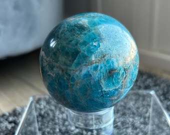 Esfera de apatita azul