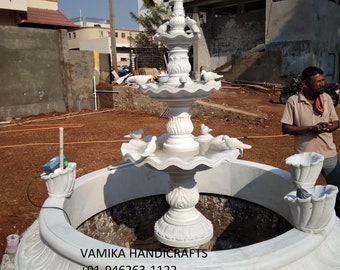 Artistic Marble Water Fountain for Home, Garden, Monumental Works