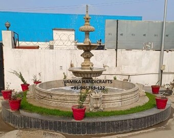 Artistic Marble Water Fountain for Home, Garden, Monumental Works