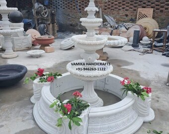 Artistic Marble Water Fountain for Home, Garden, Monumental Works