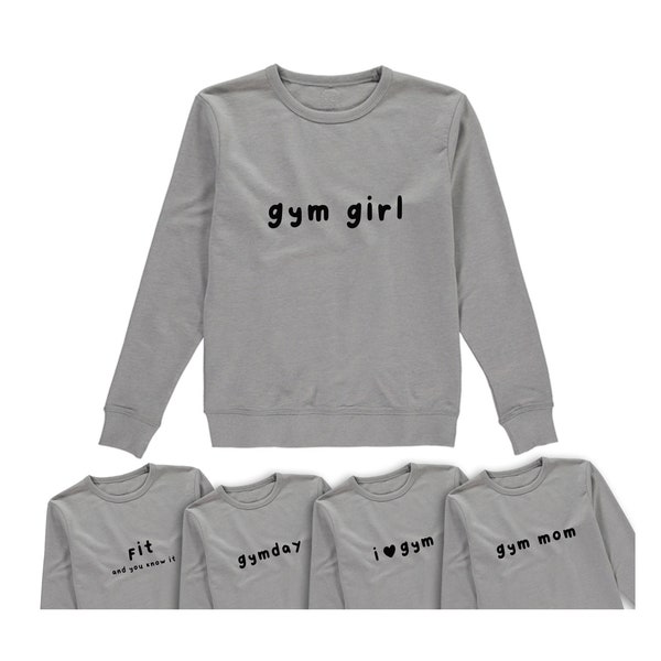 Slogan Sweat Shirt, Female Fitness Top, Gym Top, Customized Sweat Top, Workout T-Shirt, Gym Gift For Her, Pump Cover, Gym Lover, Lifting top