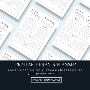 Printable Prayer Planner A5, US Letter, Planner Essentials, Prayer ...