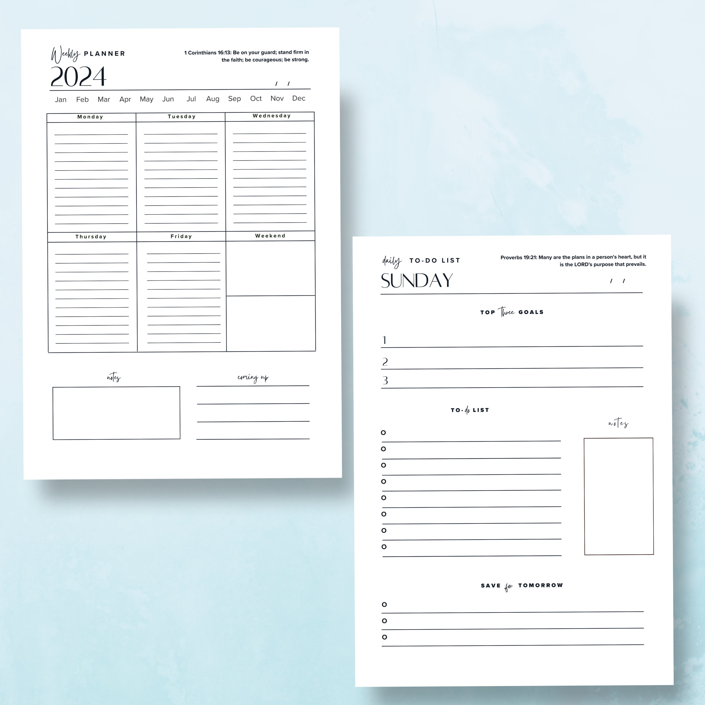 2024 Planner Inserts Printable: 2024 Daily To-do's - Etsy