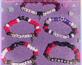 ¡Pulseras Kandi de Hazbin Hotel!