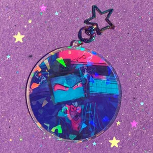 IN HAND The TV is Buffering | 3" Double Sided Acrylic Keychain