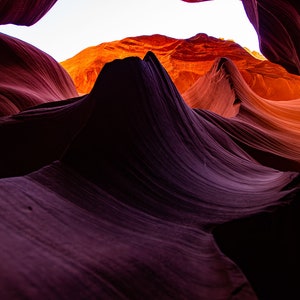 Antelope Canyon light play, nature photography, wall decoration