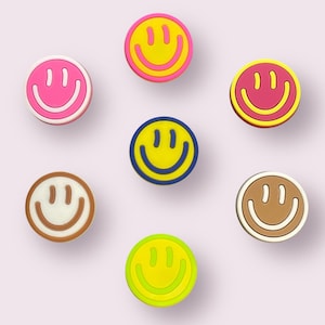 Smiley Faces Croc Charms – Funny Colourful Smile Face Shoe Charm Accessories
