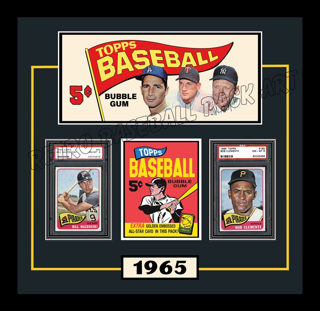 1965 Topps Baseball Cards Digital Printsports Memorabilia Pittsburgh Pirates Bill Mazeroski