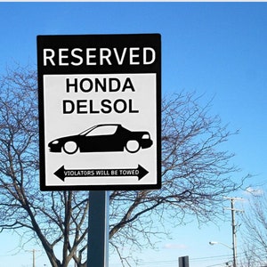 Delsol  Parking sign | metal parking sign |