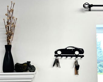 METAL 350z key holder | key organizer | entryway key organizer | Wall Key Holder Car Silhouette | Car Lover Gift | Garage key holder