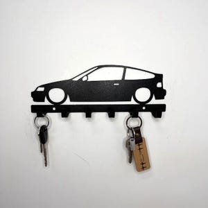 METAL CRX Schlüsselhalter | Wand Organizer | Schlüsselhalter Auto Silhouette | Eingangsbereich Dekor |  Eingangsbereich Schlüsselregal | Auto-Schlüsselleiste | Auto-Liebhaber-Geschenk