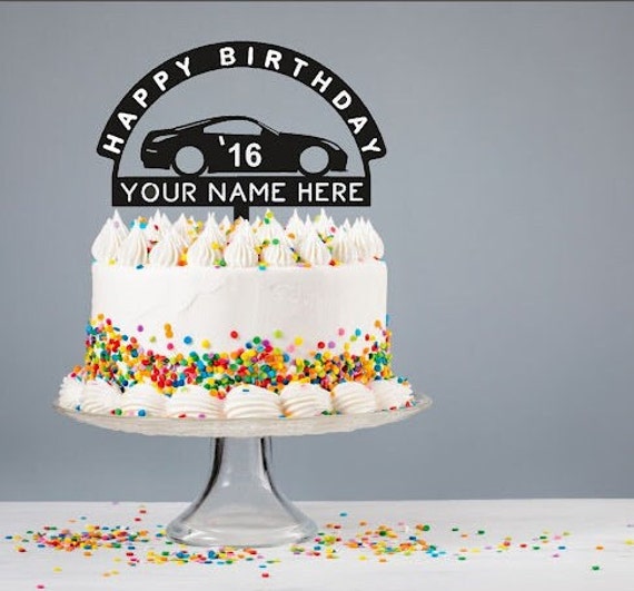 Birthday Cake Topper| 350z Cake Topper | Personalized Cake Birthday Cake Topper| 350z Cake Topper | Personalized Cake