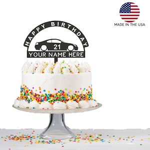Topo de bolo de aniversário | Topo de bolo G35 | Topo de bolo personalizado | topper de carro temático de carro | topper de bolo de aniversário de carro