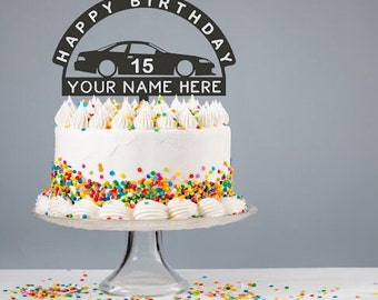 Birthday cake topper| Sc300/400 Soarer cake topper | Personalized Cake Topper | car-themed car topper |car birthday cake topper