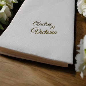 Gepersonaliseerde servetten bruiloft aangepaste servetten cocktail bruiloft papier partij decor, monogram verjaardag bedrukte bar lunch aangepaste bruiloft servetten