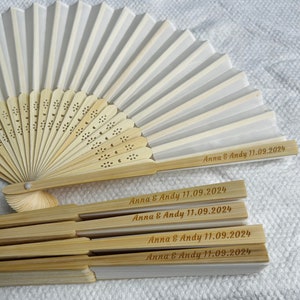 Massen Beige personalisierte Seide Fans Falten Handfächer, Hochzeit Braut Gastgeschenke, Sommer Hochzeit Braut, Hochzeitsgeschenk, Hochzeit, Bridemade