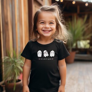 Cute Halloween Ghost Toddler Shirt | Adorable Ghost T-Shirt for Kids | Toddler Halloween Shirt | Spooky & Sweet Halloween Toddler Outfit