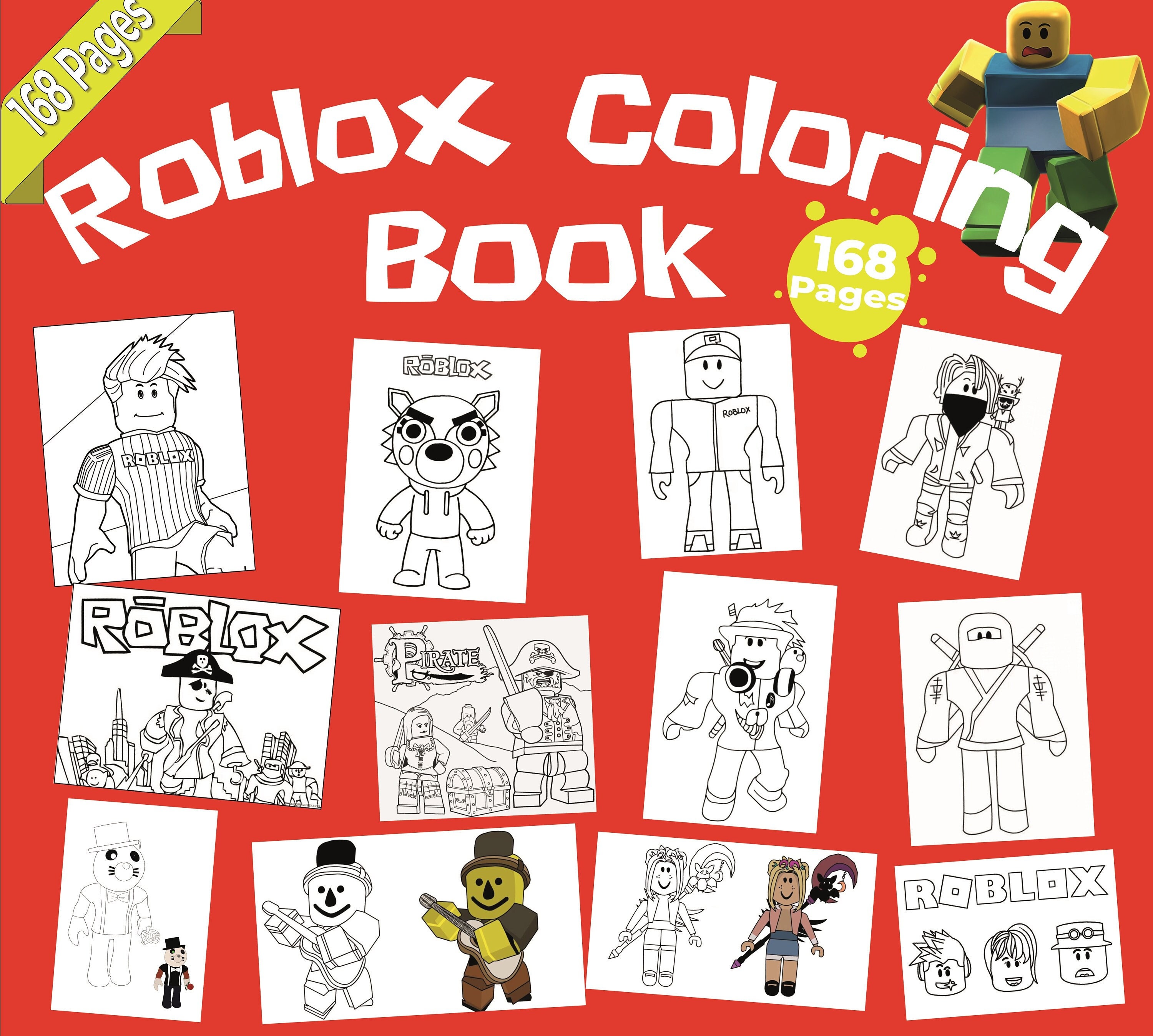 Roblox Coloring Book For Kids Ages 3-5: Great Gift for Boys