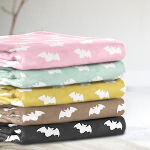 Manta de murciélago personalizada Patrón de manta de murciélago Manta de murciélago para bebé de Halloween Manta de murciélago para niño Manta de murciélago para niña