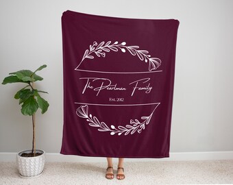 Couples Blanket Personalized Anniversary Blanket Personalized Couples Throw Blanket