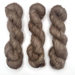 Hand dyed Suri Alpaca Silk 50g | Willow Wood
