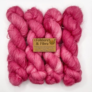 Suri Alpaca Silk | Hand-Dyed Yarn | Lace - 50g | Dusty Rose