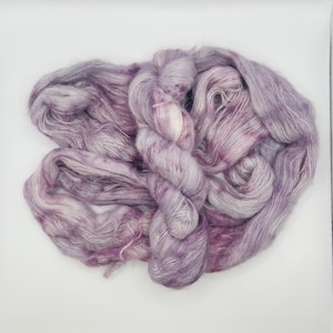 Suri Alpaca Silk | Hand-Dyed Yarn | Lace - 50g | Violet Fog