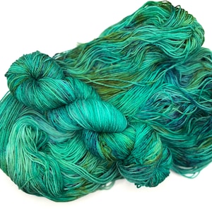 Superwash-merinogaren | Handgeverfd garen | 4-laags vingerzetting 100 g | Sirenelied