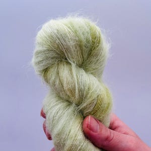 Suri Alpaca Silk | Hand-Dyed Yarn | Lace - 50g | Elder Leaf