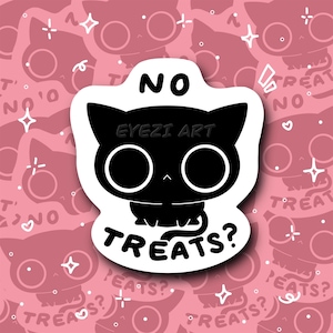 TREATS CAT - STICKER 2”x2”