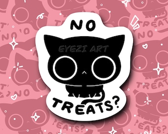 TREATS CAT - STICKER 2”x2”