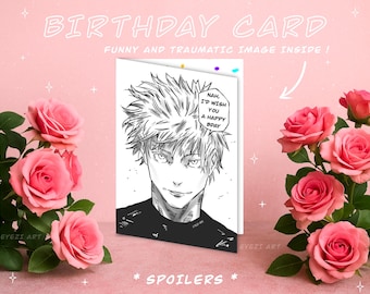 Anime Birthday Card – Funny Dark Humor Gift