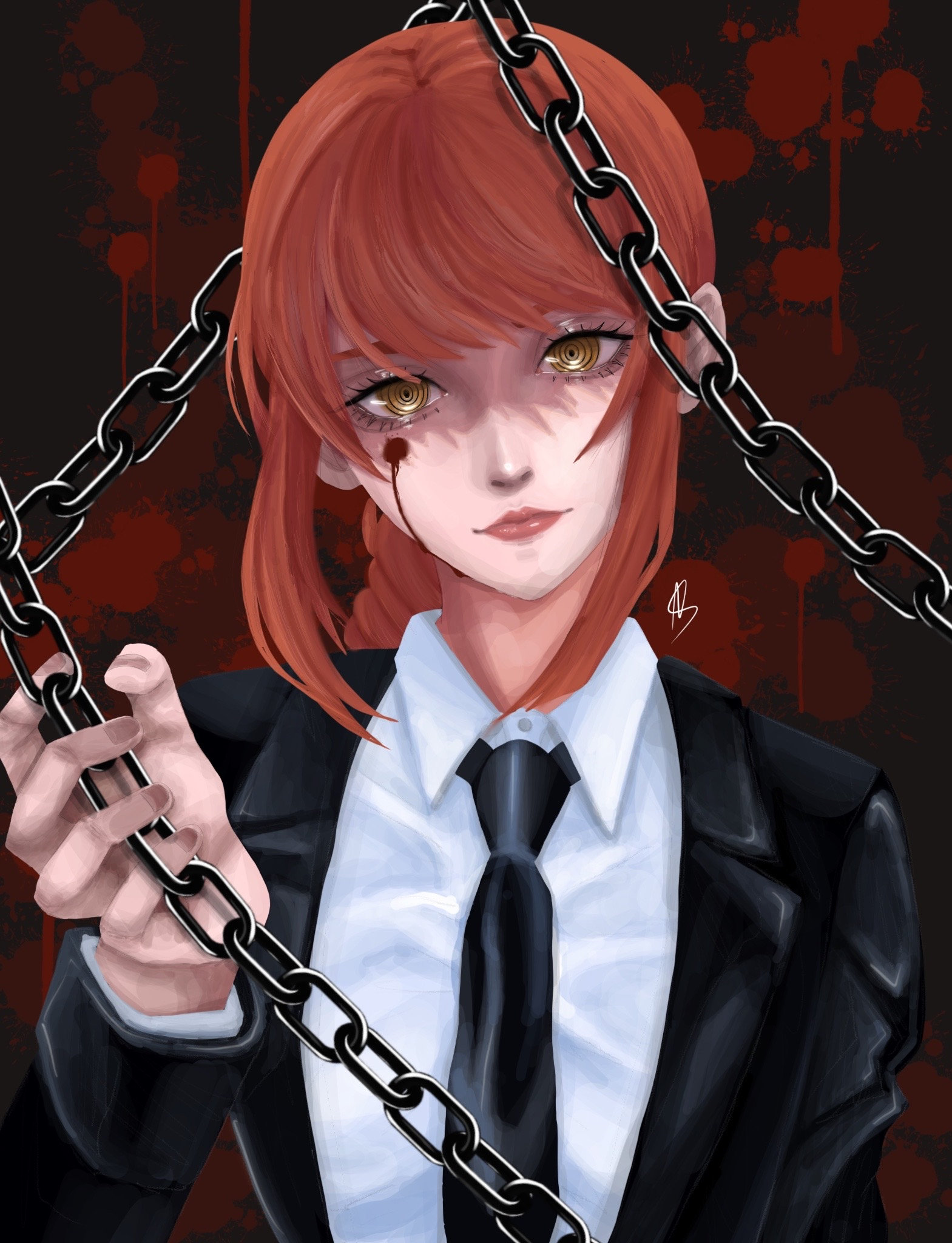 Makima chainsaw Man Anime Print 6x8/10x13 Etsy Australia