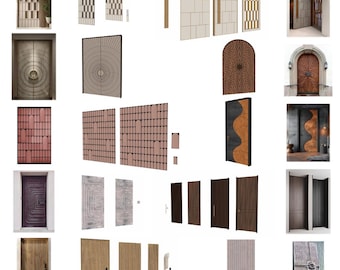 3D Door Model Collection for CNC | 3D Modeling | Printing