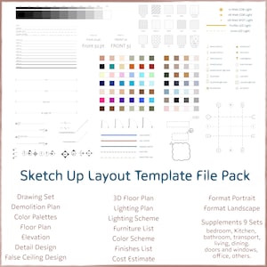 Modelo de layout do Sketch Up + BRINDE GRÁTIS