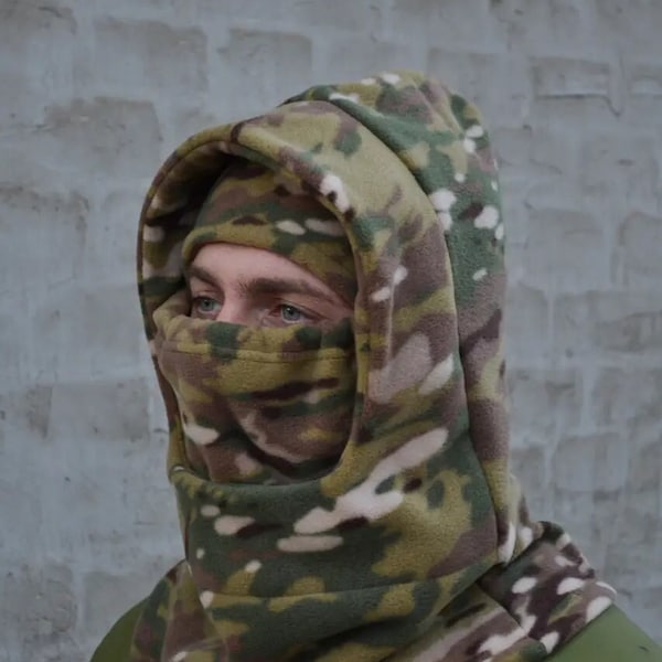 Tactical Hat and Balaclava Сamouflage Face Cover camouflage Military Ukrainian Armed Forces Military Balaclava and Hat color camouflage