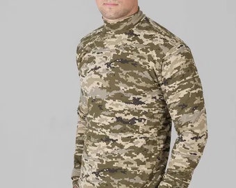 Military Shirt Army Camouflage Ukrainian Armed Forces Pixel Ukraine Style Tactical Shirt
