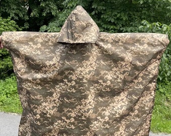 Poncho impermeabile pixel mimetico militare Militare Forze Armate Ucraine colore Pixel mm-14