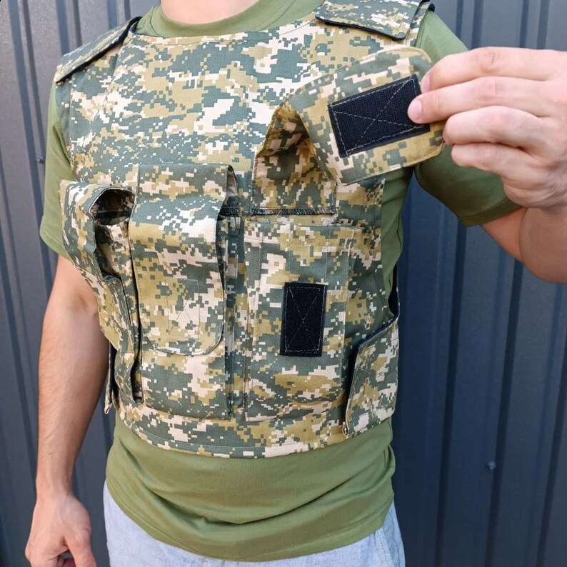 Bulletproof Vest Plate Carrier Pixel Camouflage Ukrainian Armed Forces
