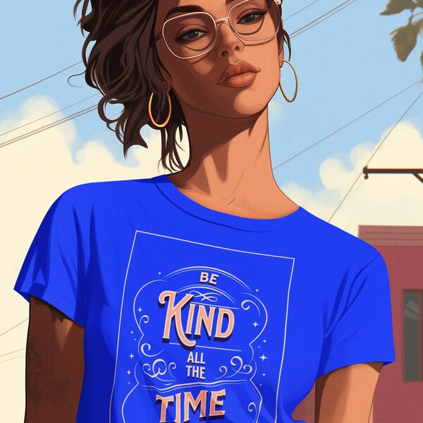 Be Kind Shirt Message of Peace and Love Unisex Jersey Short Sleeve Tee