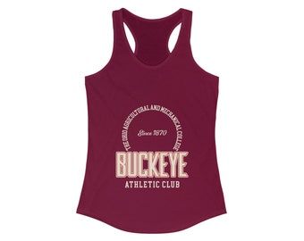 Buckeye Athletic Club Women's Ideal Racerback Tank Ohio Sports Gift