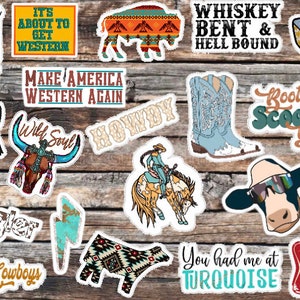 Western Sticker Pack (10 Or 20 Count) Free Shipping