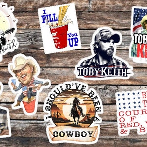 Toby Keith Sticker Pack (8 Count) Free Shipping